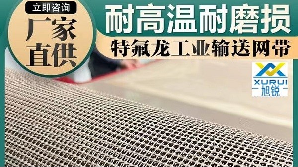 耐热特氟龙输送网带厂家-耐磨耐用按需定制[旭瑞网业]