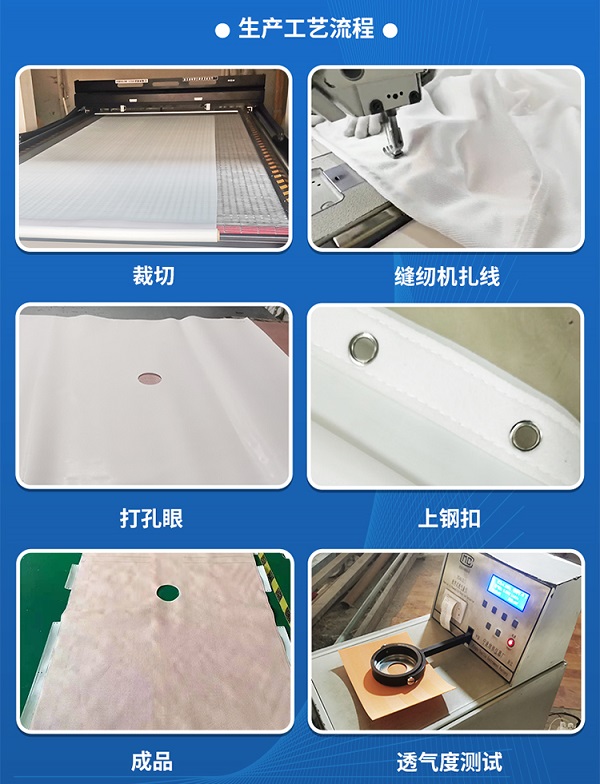 板框滤布，生产工艺流程